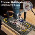 thumbnail image 4 of Fixed Guide Rail Bracket, Aluminum Alloy Easy  Auxiliary Guide Rail  Back Plate  for Handicrafts, 4 of 8