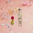 thumbnail image 3 of Meerkat Cake Topper, Mini Meerkat Party Hats Animal Cake Topper With Birthday Party Hat And Balloon For Wild Meerkat Theme Baby Shower Cake Decorations Party Supplies, 3 of 8
