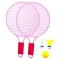 thumbnail image 2 of Raquetas de tenis para niños, juego de raquetas de tenis, raqueta de volante de pelota, juego de tenis de bádminton ligero para niños para uso en inte rosa, 2 of 8