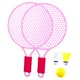 thumbnail image 2 of Raqueta de tenis para niños, raqueta de bádminton con volante, raqueta de bádminton para niños rosa, 2 of 8