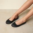 thumbnail image 6 of Dream Pairs Womens Ballet Mary Jane Flats Non-Slip Comfortable Dress Shoes BLACK-SATIN Size 6.5, 6 of 8