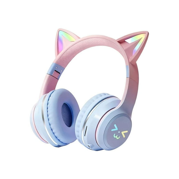 wireless Headphones cute cat ear Bluetooth Earphones Girls Kids