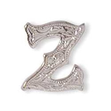 Letter Z Screwback Concho Silver Plated, Solid Brass 1339-26 by Tandy Leather