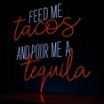 thumbnail image 3 of Glowneon Feed Me Tacos Tequila Neon Sign, Restaurant Wall Decor, 3 of 4
