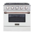 thumbnail image 2 of Kucht Professional 30" Stainless Steel Natural Gas Range in Rose Gold/Silver, 2 of 9