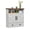 White, variant on BouPower 23.6 Inch Farmhouse Wall Mount Bathroom Storage Cabinet with Barn Doors & Drawer, Adjustable Shelf Over Toilet Organizer for Bathroom Kitchen Hallway