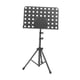 thumbnail image 3 of Atril para partituras con altura ajustable para reproductores de música en escenarios de bandas Negro, 3 of 9