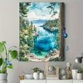 thumbnail image 4 of Lake Tahoe Landscape Watercolor Painting/Canvas Print，Suitable for Living Room，Bedroom，Office，Bathroom，Hotel Decoration, 4 of 8
