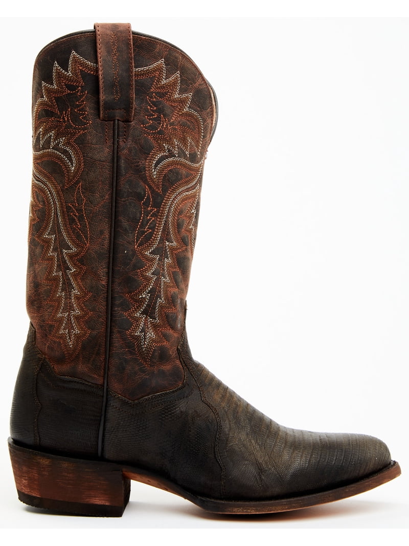 Dan Post‎ Teju Lizard Boots Brown Leather Mens Size 8.5 D Dan Post Mens Brown Teju Lizard Western Cowboy Boots Size  main image 2