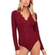 thumbnail image 2 of Lace Bodysuit, Slim Fit Women Bodysuit Long Sleeved Fashionable For Dating ANGGREK Otros, 2 of 6