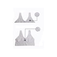 thumbnail image 2 of INSPIRE CHIC Women's Removeable Pads Seamless Wirefree Sleep Vest Tops Sports Yoga Bras XL fit 34A/B White, 2 of 3