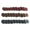 30 Pcs 2'' Quick Change Discs Roll Lock Surface Conditioning R-Type Sanding Discs Fine Medium Coarse Assorted Grit