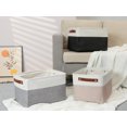 thumbnail image 6 of REGALWOVEN Storage Cube  for Shelves Closet, 3 Pcs Fabric Storage Bin with Handles, Collapsible Storage Basket for Organizing Clothes Black 15*11*9.4in, 6 of 6