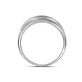 thumbnail image 2 of FB Jewels 10kt White Gold Mens Round Diamond Wedding Band Ring 1/2 Cttw, 2 of 2