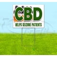 thumbnail image 1 of Cbd Helps Seizure Patients (18" x 24") Yard Sign, Includes Metal Step Stake, 1 of 6