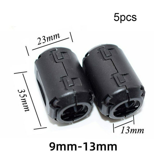 MYG Clip de Perles en Ferrite Toroïdal 5X3.5/5/7/9/13mm Filtre à Bruit EMI RFI