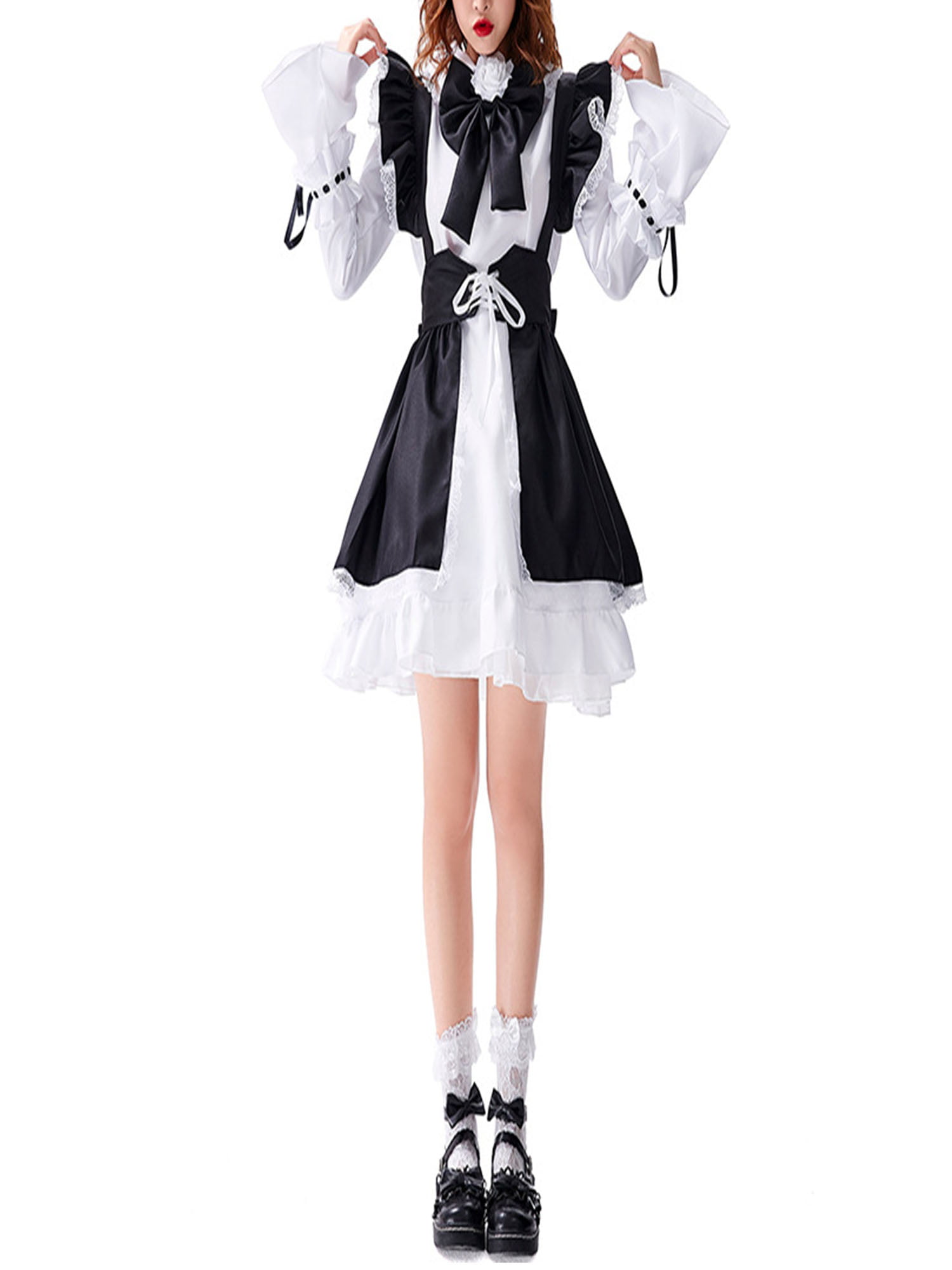 Women Doctor Nurse Uniform Maid Cosplay Costume Roleplay Party Fancy Outfits Set 