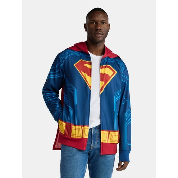 Superman, Men's & Big Men's Halloween Cosplay Hoodie, Sizes S-3XL