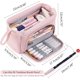 thumbnail image 3 of Liangnv Estuche para lápices Estuche para lápices de gran capacidad Estuche para bolígrafos de mano Cosmético Regalo portátil para oficina Escuela Adolescente Niña Niño Hombres Mujeres Adultos (r, 3 of 5