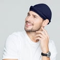 thumbnail image 4 of Xihbxyly Turbante para Hombre, Forrado con Satén y Seda, Diseño Elástico Ajustable, Cómodo para Rastas, Ligero y Transpirable, Perfecto para Dormir o Actividades Al Aire Libre, Talla Única, Versátil, 4 of 4