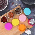 thumbnail image 2 of Salad Dressing Container To Go Stainless Steel Dipping Sauce Cups, 2 of 5
