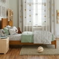thumbnail image 3 of Pasadena Twin Solid Wood Low Profile Platform Bed in Light Toffee, 3 of 13