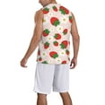 thumbnail image 2 of Sikiie Strawberry Floral Basketball Jersey Reversible Men's Mesh Athletic Sports Shirts Training Practice S-4XLMedium, 2 of 6