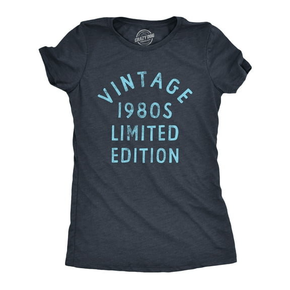 Womens Vintage 1980s Limited Edition T Shirt Funny Cool 1980 Theme Classic Tee for Ladies Womens Graphic Tees