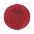 thumbnail image 2 of Christmas Beaded Round Coaster Red - Set of 6, 2 of 4