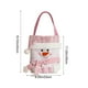 thumbnail image 3 of Bolsa de Regalo de Navidad | Embalaje de regalo y caramelo de Navidad de mano | Saco de Navidad de poliéster reutilizable | Diseño de oso de muñeco de nieve de Santa | Rosa | 16,5 x 9,06 pulgadas, 3 of 6