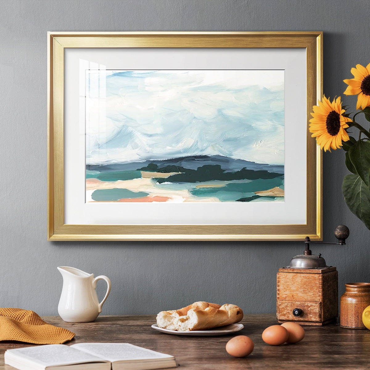 Pastel Vista I Premium Framed Print - Ready to Hang