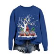 thumbnail image 6 of Wxolcjlv Womens Christmas Print Sweatshirt Crew Neck Cut Winter Streetwear Sweatshirts, 6 of 6
