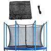 Machrus Upper Bounce Trampoline Safety Enclosure Net, Fits 15 FT Round Frame, Using 8 Poles (or 4 Arches) - Adjustable Straps - Net Only