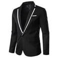 thumbnail image 1 of Traje pequeño para hombre, código de color a juego, corte entallado, sin planchado, chaqueta de traje informal para hombre, lote, 1 of 5