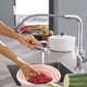 thumbnail image 4 of Juego de cestas de lavado redondas con colador de drenaje, para almacenar frutas en la cocina, diseño hueco, portátil, 3 piezas, material plástico, para cocina,Wsvlmg, 4 of 8
