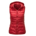 thumbnail image 3 of Lovzfmll Winter Coats for Women, Solid Color Sleeveless Hooded Vest, Open Front Quilted Puffer Jacket, Winter Clothing, 3 of 4