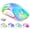 Blue, variant on Clear Wireless Mouse, 9-Color RGB LED with Magnetic Cover – Rechargeable USB-C, Ergonomic Portable Design, 1200 DPI Optical Tracking, Plug & Play, Ambidextrous for Laptops, PC, Mac, Linux & Travel