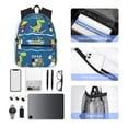 thumbnail image 4 of Kdxio Dinosaur on the Beach Vacation Pattern Casual Backpack for School Travel Work Outdoor with Laptop Compartment Water-Resistant Design and Side Pockets, 4 of 6