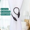 thumbnail image 3 of 2 PCS Magnetic Curtain Tiebacks,Convenient Drape Tie Backs, Decorative Drape Tie Backs Holdback Holder for Window Draperies, No Tools Required, 3 of 8