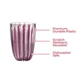 thumbnail image 4 of GUZZINI Dolcevita 16oz Tall Tumblers (Set of 6) Amethyst - 100% Recycled Plastic - Unbreakable, Reusable, BPA-Free, Iced Coffee, Smoothie, Water - Stackable Cup for Kids, Home & Kitchen, 4 of 7
