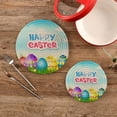 thumbnail image 2 of GZHJMY Easter Theme Pattern Trivet Pot Holder, Round Woven Potholders Set 2PCS-Braided - Coasters - Table Mats 343 for Kitchen Pans Bowl Teapot, 2 of 7