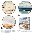 thumbnail image 3 of Designart "Beach Chairs Beautify Scenery III" Nautical & Beach Floater Framed Canvas Art Print, 3 of 7