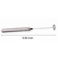 thumbnail image 2 of WANGQ Milk Frother Handheld Electric Milk Foamer Portable Mini Mixer Machine Stainless Steel Touch Handheld Espresso Mixer Battery Operated Frother Coffee Stirrer Maker for Hot Chocolate Coffee, 2 of 6