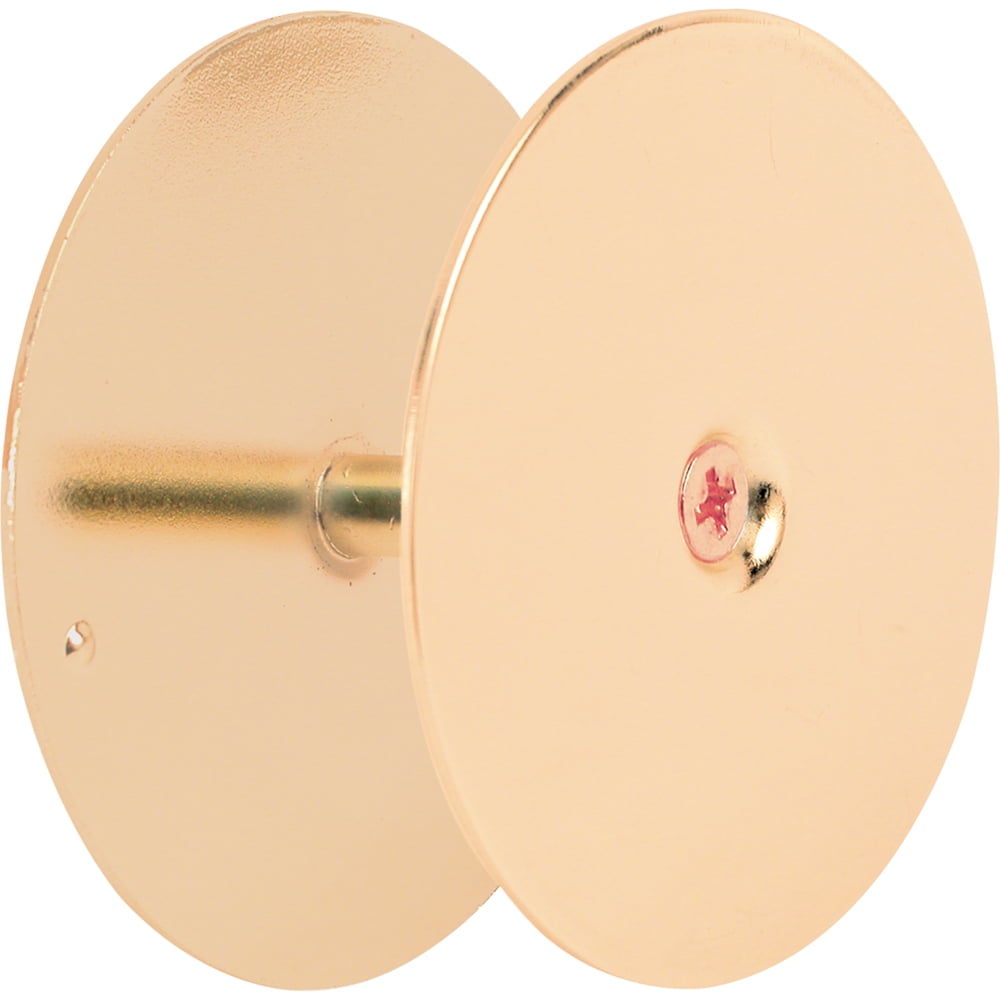25/8 in., Brass Plated Hole Filler Plate Door Knob