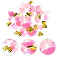 thumbnail image 2 of CIMAXIC Confettis Roses 4 Paquets Confettis en Forme de Cœur pour Révélation de Genre Décoration de Fête Prénatale (20 G/paquet),0,98"X0,98"X0,04 Pouces, 2 of 4