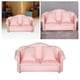 thumbnail image 5 of Miniatura 1:12 Sunnimix Sala de Estar Sofá Rosa Modelo Muebles Asiento de Amor, 5 of 7