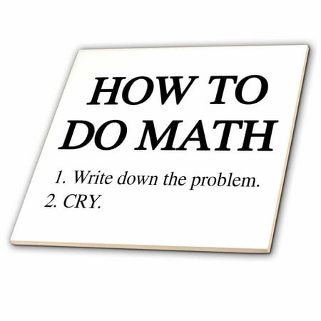 Do Ceramic Tile - 3dRose How to do math - Ceramic Tile, 6-inch
