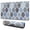 Blue Geometric Quatrefoil, variant on Long Mouse Pads for Desk,Blue Geometric Striped Pattern Desk Mats on Top Of Desks, Desk Mouse Pad Extra Large with 3mm Non-Slip Base and Stitched Edge for Gaming,Office,Work,Home 31.5"x11.8"