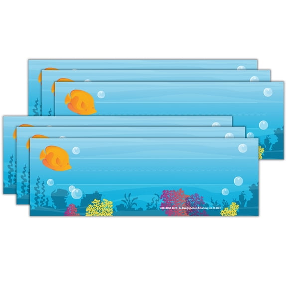 Eureka Seas the Day Tented Name Plates, 36 Per Pack, 6 Packs