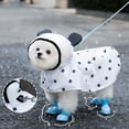 thumbnail image 1 of Lindo impermeable para perros de temporada de lluvias con lunares, transparente, para perros pequeños y medianos, ideal para el verano y la lluvia, ideal para viajes y mascotas., 1 of 4